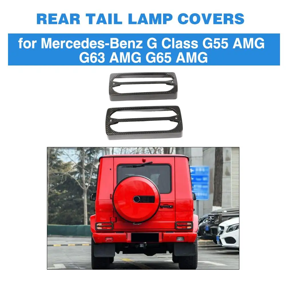 Carbon Fiber Rear Tail Lamp Covers for Mercedes-Benz G-Class G55 G63 G65 AMG 2004-2018 Car styling taillight decorative
Carbon Fiber Rear Tail Lamp Covers for Mercedes-Benz G-Class G55 G63 G65 AMG 2004-2018 Car styling taillight decorative