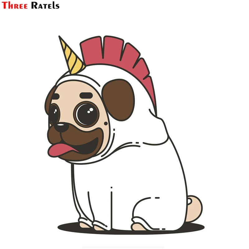 Three Ratels FTC-847# 14X16.1CM Cute Cartoon Pug Dog Skateboard Fashion Brand Logo Waterproof Sticker For Luggage Car Guaitar 
Three Ratels FTC-847# 14X16.1CM Cute Cartoon Pug Dog Skateboard Fashion Brand Logo Waterproof Sticker For Luggage Car Guaitar