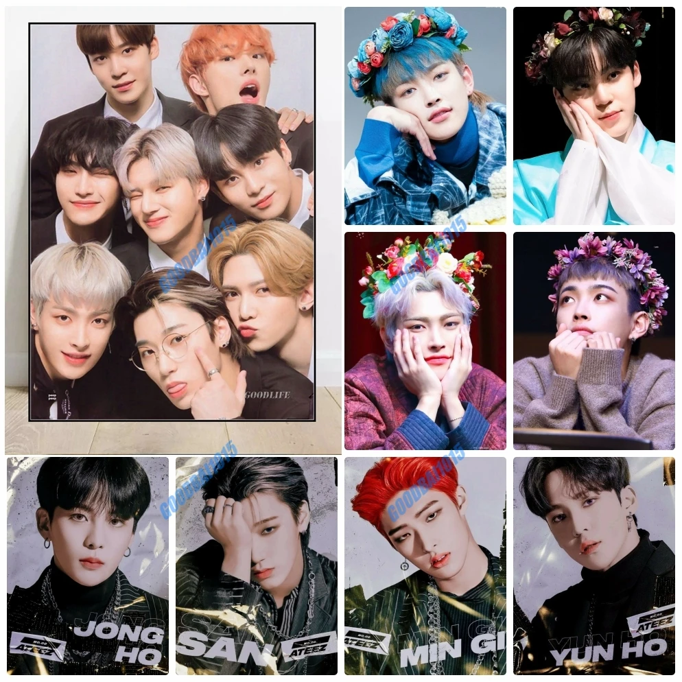 Набор для алмазной 5d вышивки Kpop с изображением участников команды | Дом и сад