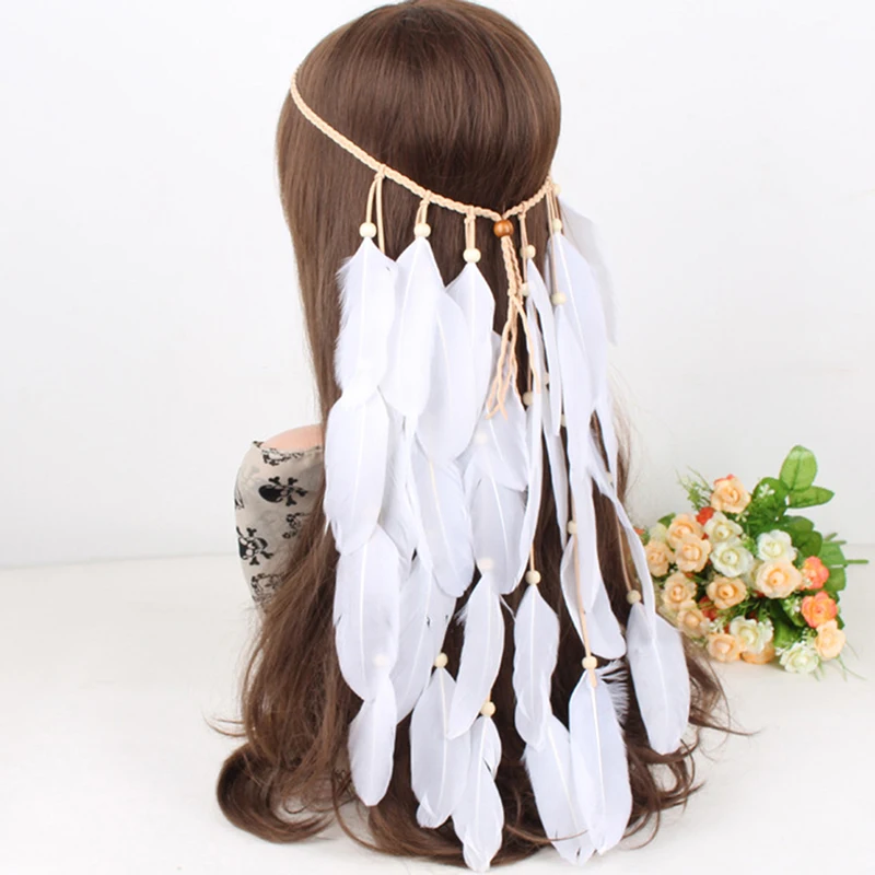 Korean Style Feathers Headband Hair Rope Headdress Headwear Tribal Hippie Party New Hair Accessories
Korean Style Feathers Headband Hair Rope Headdress Headwear Tribal Hippie Party New Hair Accessories