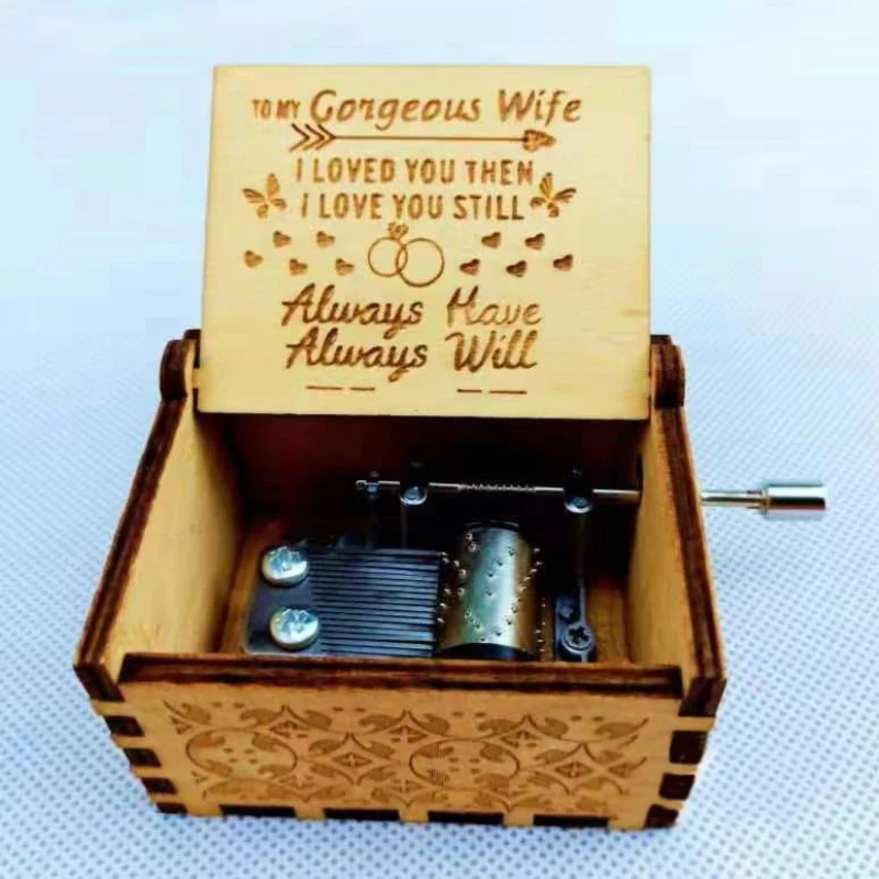 Wooden Hand Cranked Music Box Retro Unique Design Handmade Music Box Home Decor Engraved Toy Kid Gifts Birthday Festival Gifts
Wooden Hand Cranked Music Box Retro Unique Design Handmade Music Box Home Decor Engraved Toy Kid Gifts Birthday Festival Gifts