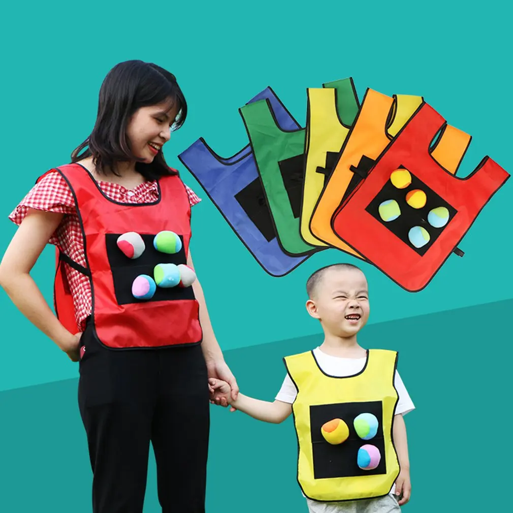 Kids Outdoor Sport Game Props Vest Sticky Jersey Vest Game Vest Waistcoat With Sticky Ball Throwing Toys For Children Sports Toy
Kids Outdoor Sport Game Props Vest Sticky Jersey Vest Game Vest Waistcoat With Sticky Ball Throwing Toys For Children Sports Toy
