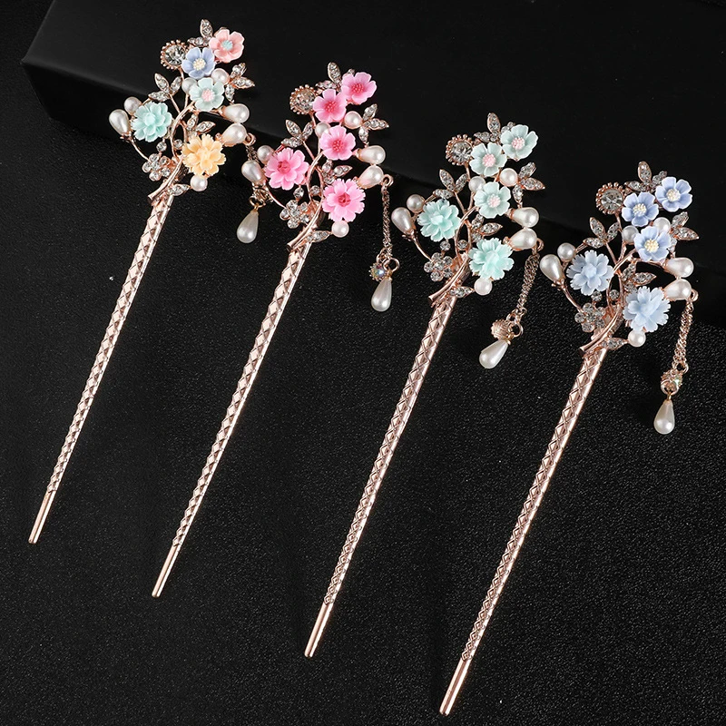 Chinese Style Hair Stick Chopsticks Metal Hair Fork Hairpin Retro Hair Clip Pins Pearl Flower Headpiece For Jewelry Accessories
Chinese Style Hair Stick Chopsticks Metal Hair Fork Hairpin Retro Hair Clip Pins Pearl Flower Headpiece For Jewelry Accessories