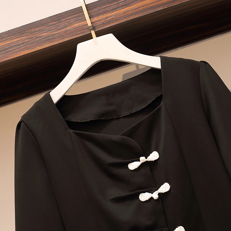 autumn winter long sleeve A line knee length women dresses 2020 elegant vintage bow party women dress vestido plus size 
autumn winter long sleeve A line knee length women dresses 2020 elegant vintage bow party women dress vestido plus size