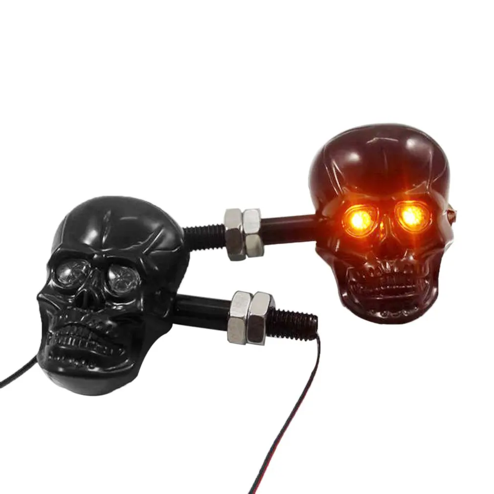 1Pair Personalized Motorcycle Accessories Refit Punk Skull Shape Turn Signal Lights Indicators for Motorbike Free Shipping
1Pair Personalized Motorcycle Accessories Refit Punk Skull Shape Turn Signal Lights Indicators for Motorbike Free Shipping