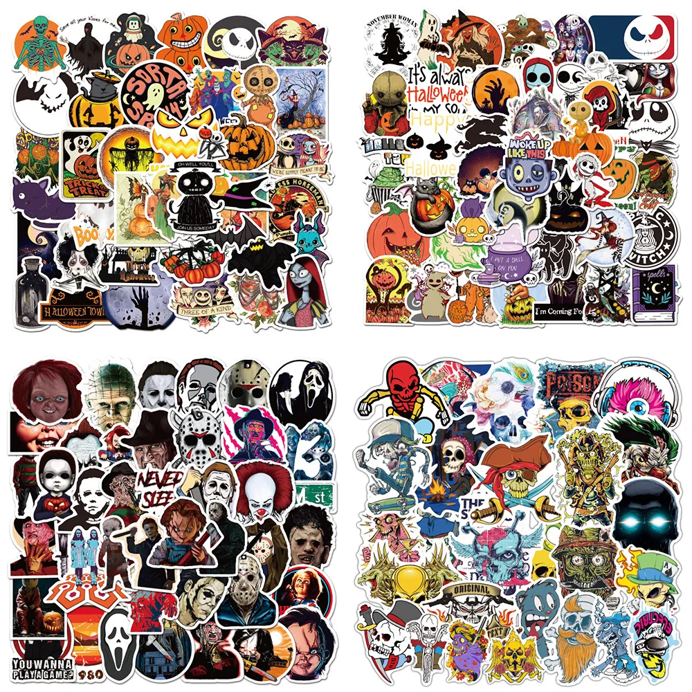 50 Pcs/ Pack Halloween Christmas Theme Fright Night Sticker Personality Holiday Doodle Laptop Luggage Funny Decoration
50 Pcs/ Pack Halloween Christmas Theme Fright Night Sticker Personality Holiday Doodle Laptop Luggage Funny Decoration