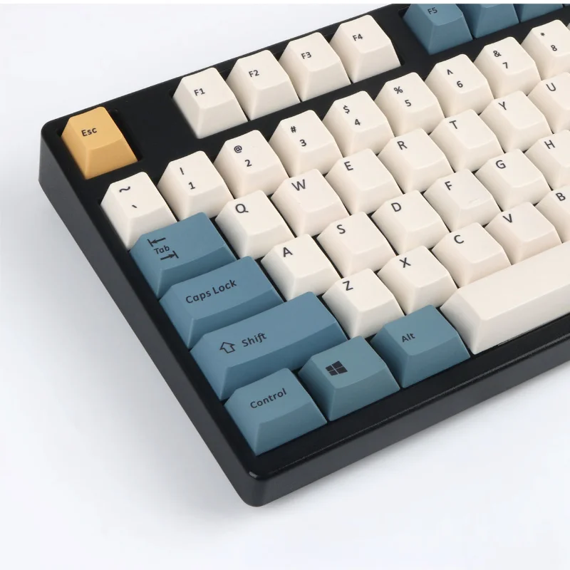 104 Keys Blue White Yellow Keycaps PBT Sublimation Cherry Profile Height Mechanical Keyboard Keycaps Cherry MX Switch Filco87
104 Keys Blue White Yellow Keycaps PBT Sublimation Cherry Profile Height Mechanical Keyboard Keycaps Cherry MX Switch Filco87