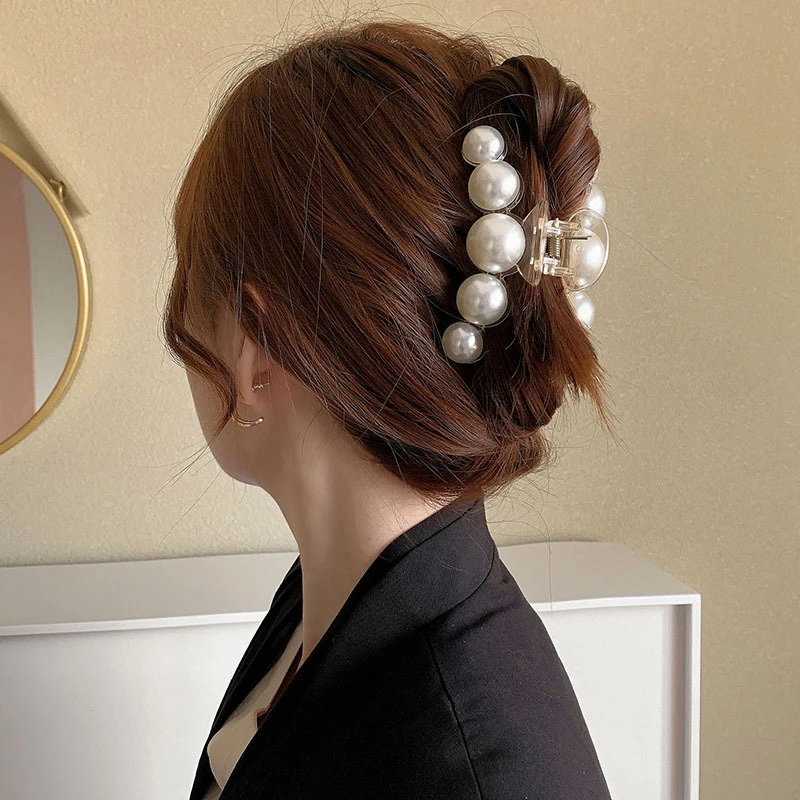 Pearls Acrylic Hair Claw Crab Hair Clips Makeup Hair Styling Barrettes Hairpins Ladies Hairgrip Headwear Women Hair Accessories
Pearls Acrylic Hair Claw Crab Hair Clips Makeup Hair Styling Barrettes Hairpins Ladies Hairgrip Headwear Women Hair Accessories