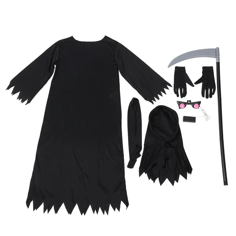 2022 New Halloween Costumes for Kids Cosplay Carnival Party Set Children's Mysterious Horror Grim Reaper Dress Up Black Hoodie
2022 New Halloween Costumes for Kids Cosplay Carnival Party Set Children's Mysterious Horror Grim Reaper Dress Up Black Hoodie