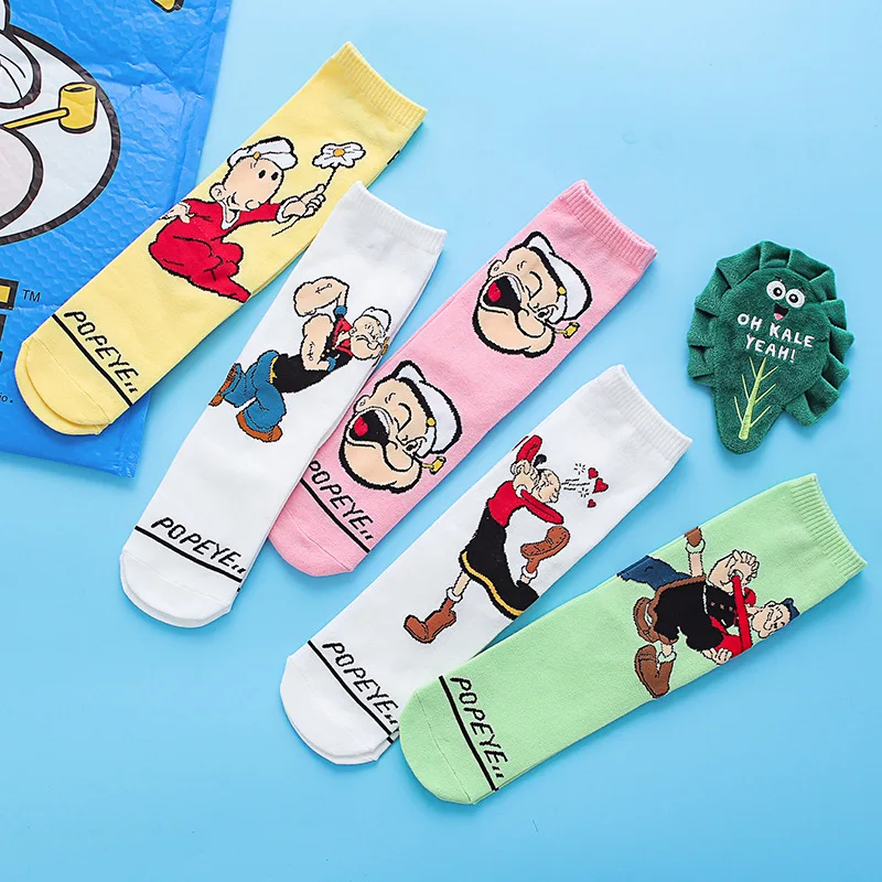 Spring New Style Cartoon Stockings Creative Trend Slippers Socks Cotton Happy Funny Anime Sailor Men Women Couple White Socks
Spring New Style Cartoon Stockings Creative Trend Slippers Socks Cotton Happy Funny Anime Sailor Men Women Couple White Socks