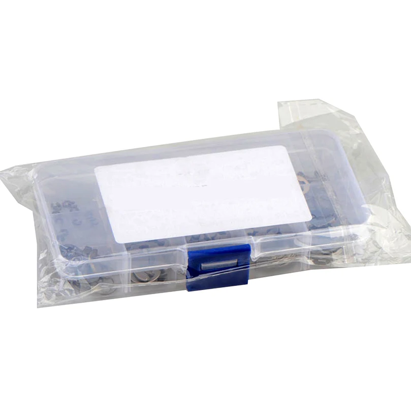 304 Stainless Steel E-Clip Retaining Circlip Assortment Kit M1.5-M10 E Clip Washer Circlip Retaining Ring
304 Stainless Steel E-Clip Retaining Circlip Assortment Kit M1.5-M10 E Clip Washer Circlip Retaining Ring