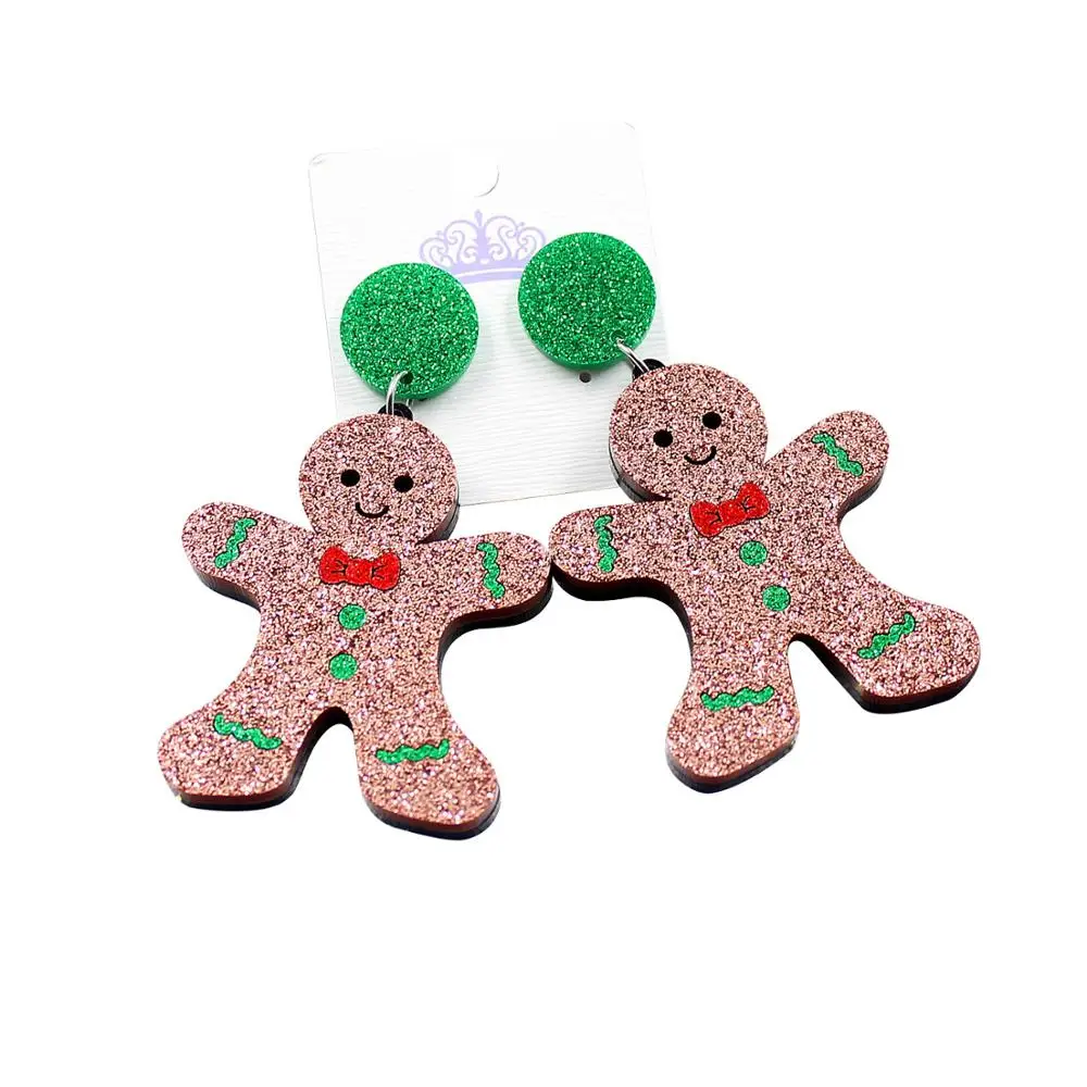 Shiny Lovely Gingerbread Man Acrylic Earrings for Women Girls Fashion Christmas Gifts Glitter Powder Dangle Earrings Brincos
Shiny Lovely Gingerbread Man Acrylic Earrings for Women Girls Fashion Christmas Gifts Glitter Powder Dangle Earrings Brincos
