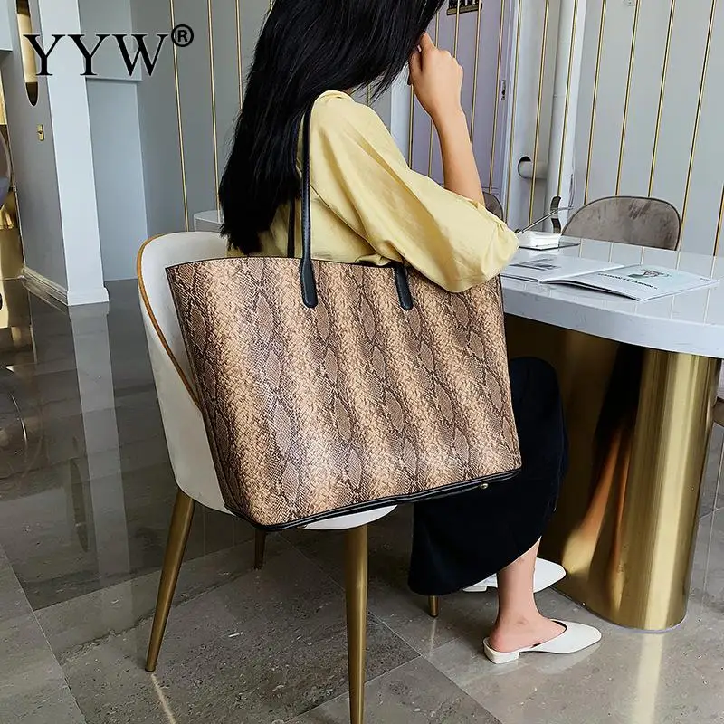 Snakeskin Pattern Two Piece Bag Handbag And Clutch Purse Casual Shopping Totes Female Shoulder Bags Gray Large Capaity Handbags
Snakeskin Pattern Two Piece Bag Handbag And Clutch Purse Casual Shopping Totes Female Shoulder Bags Gray Large Capaity Handbags