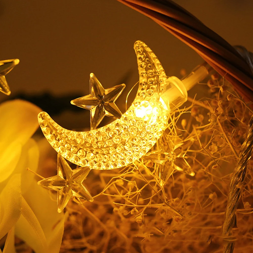 1.5m 10 LED Islamic Moon Star Fairy Lights Eid Mubarak Ramadan Decorative String Lights Party Supplies Warm White
1.5m 10 LED Islamic Moon Star Fairy Lights Eid Mubarak Ramadan Decorative String Lights Party Supplies Warm White