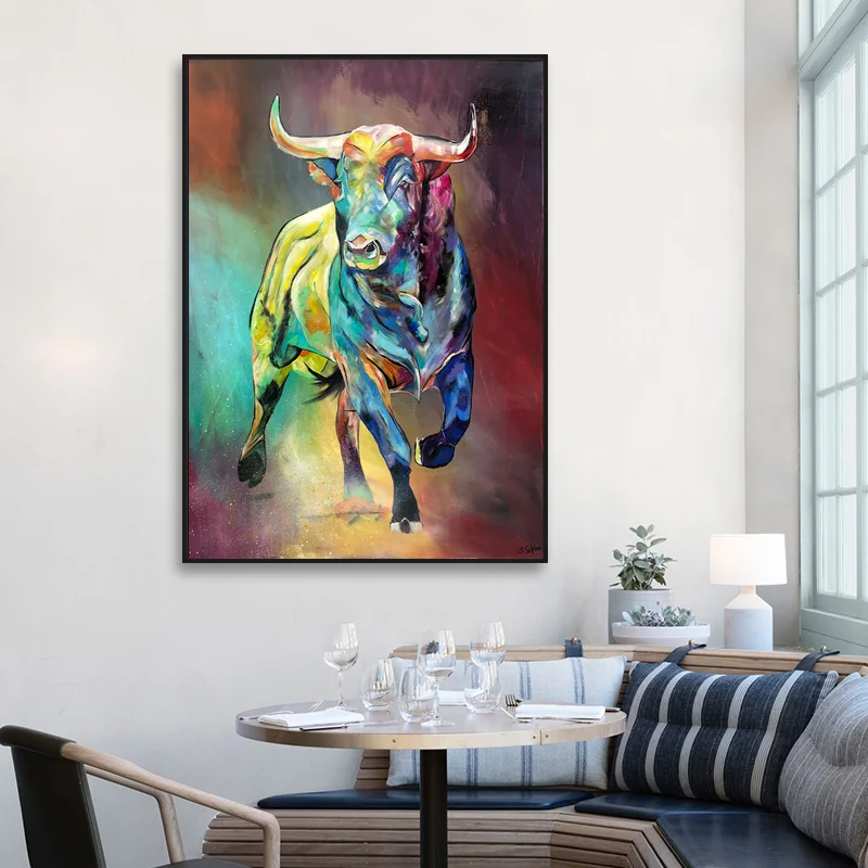Abstract Colorful Bull Canvas Paintings Animal Wall Art Prints Poster Living Room Decorative Paintings On The Wall Home Decor
Abstract Colorful Bull Canvas Paintings Animal Wall Art Prints Poster Living Room Decorative Paintings On The Wall Home Decor