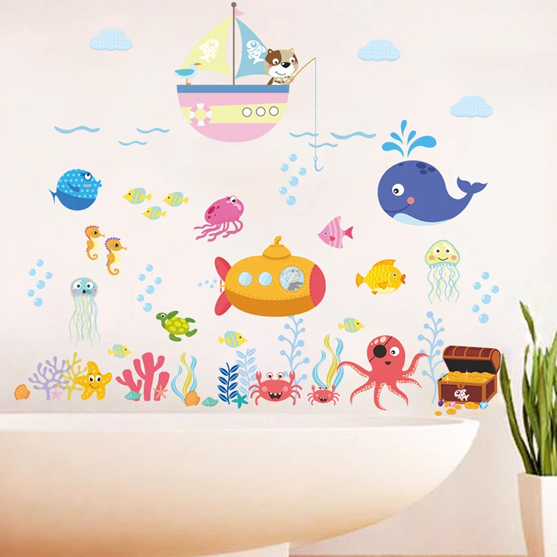 Underwater Fish Bubble Wall Stickers Ocean World Cartoon Kids Room Classroom Wall Sticker Kindergarten Decor Decal Diy Mural
Underwater Fish Bubble Wall Stickers Ocean World Cartoon Kids Room Classroom Wall Sticker Kindergarten Decor Decal Diy Mural