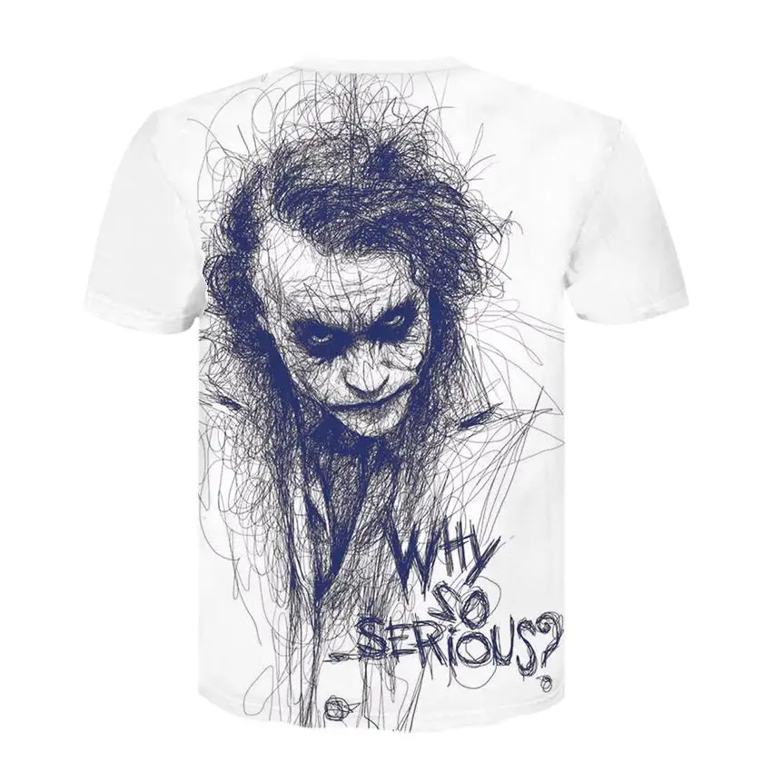 2021 Fashion 3D Printed T-Shirt Children's wear Joker Face tshirts Clown Short Sleeve Fashion Cosplay T shirt Man / Woman Tops
2021 Fashion 3D Printed T-Shirt Children's wear Joker Face tshirts Clown Short Sleeve Fashion Cosplay T shirt Man / Woman Tops