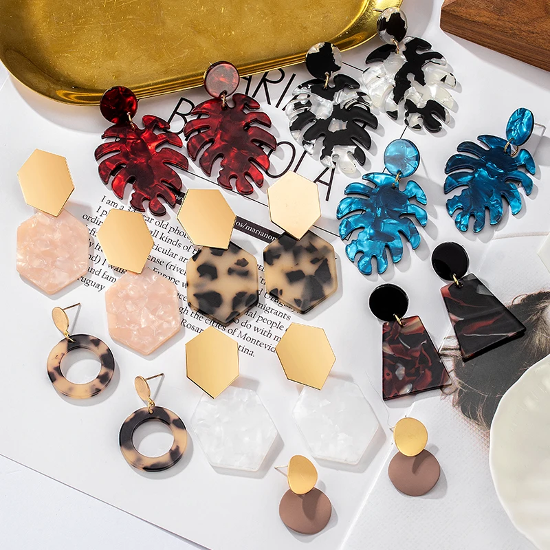 Women's Earrings Fashion Acrylic Drop Earrings for Women Statement Geometric Irregular Earrings 2021 Trend Female Jewelry Gift
Women's Earrings Fashion Acrylic Drop Earrings for Women Statement Geometric Irregular Earrings 2021 Trend Female Jewelry Gift