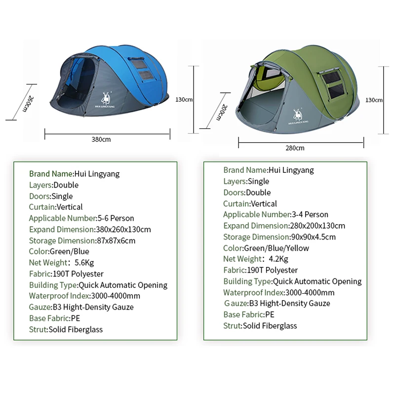 Large space 4-5-6 persons throw tent outdoor automatic tent pop up waterproof camping hiking beach tent waterproof family tents
Large space 4-5-6 persons throw tent outdoor automatic tent pop up waterproof camping hiking beach tent waterproof family tents