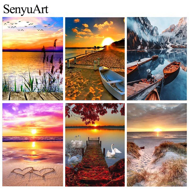 SenyuArt 5d Diamond Painting Mosaic Sunset Love Beach Picture of Rhinestones Landscape Cross Stitch Decor Diy Diamond Embroidery
SenyuArt 5d Diamond Painting Mosaic Sunset Love Beach Picture of Rhinestones Landscape Cross Stitch Decor Diy Diamond Embroidery