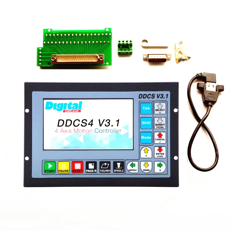 3/4 Axis 500Khz CNC Motion Controller DDCSV3.1 Offline Operate 1GB Internal G Code Support USB Flash Disk for Diy CNC Machine
3/4 Axis 500Khz CNC Motion Controller DDCSV3.1 Offline Operate 1GB Internal G Code Support USB Flash Disk for Diy CNC Machine