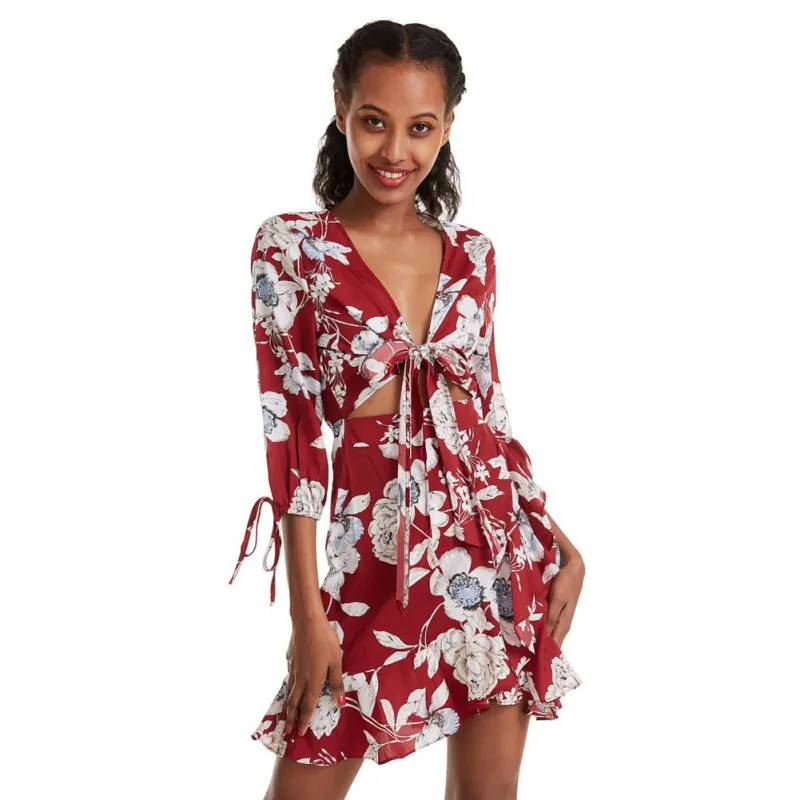 Women Dresses Summer Sexy V Neck Floral Print Boho Beach Ruffle Short Sleeve A Line Mini Vestidos,
Women Dresses Summer Sexy V Neck Floral Print Boho Beach Ruffle Short Sleeve A Line Mini Vestidos,