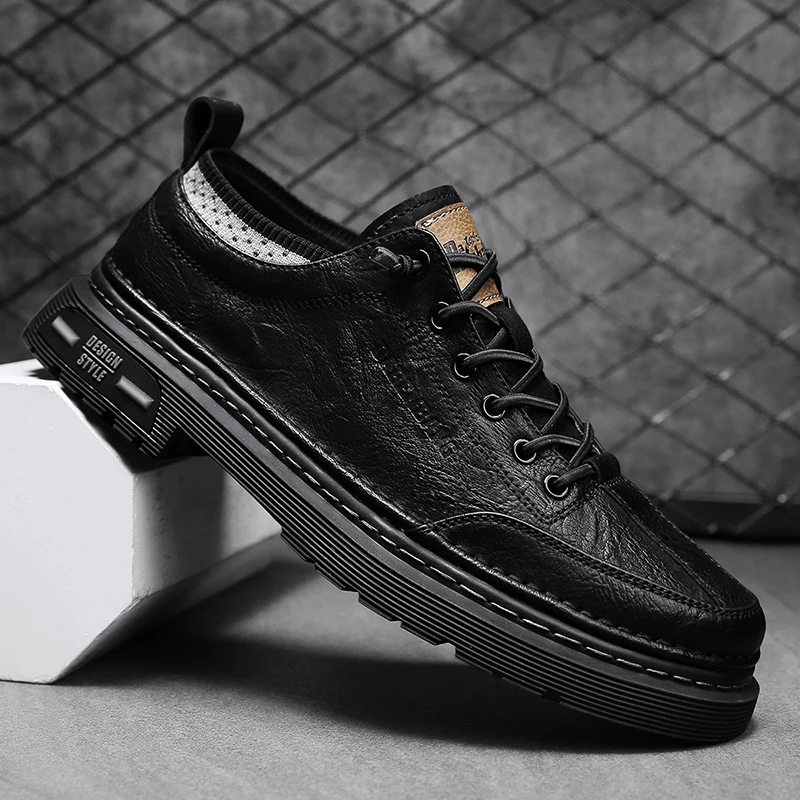 Men's Leather Shoes High Quality Fashion Oxford Shoes British Trend Business Office Casual Shoes Moccasin Men Low-Top Shoes
Men's Leather Shoes High Quality Fashion Oxford Shoes British Trend Business Office Casual Shoes Moccasin Men Low-Top Shoes