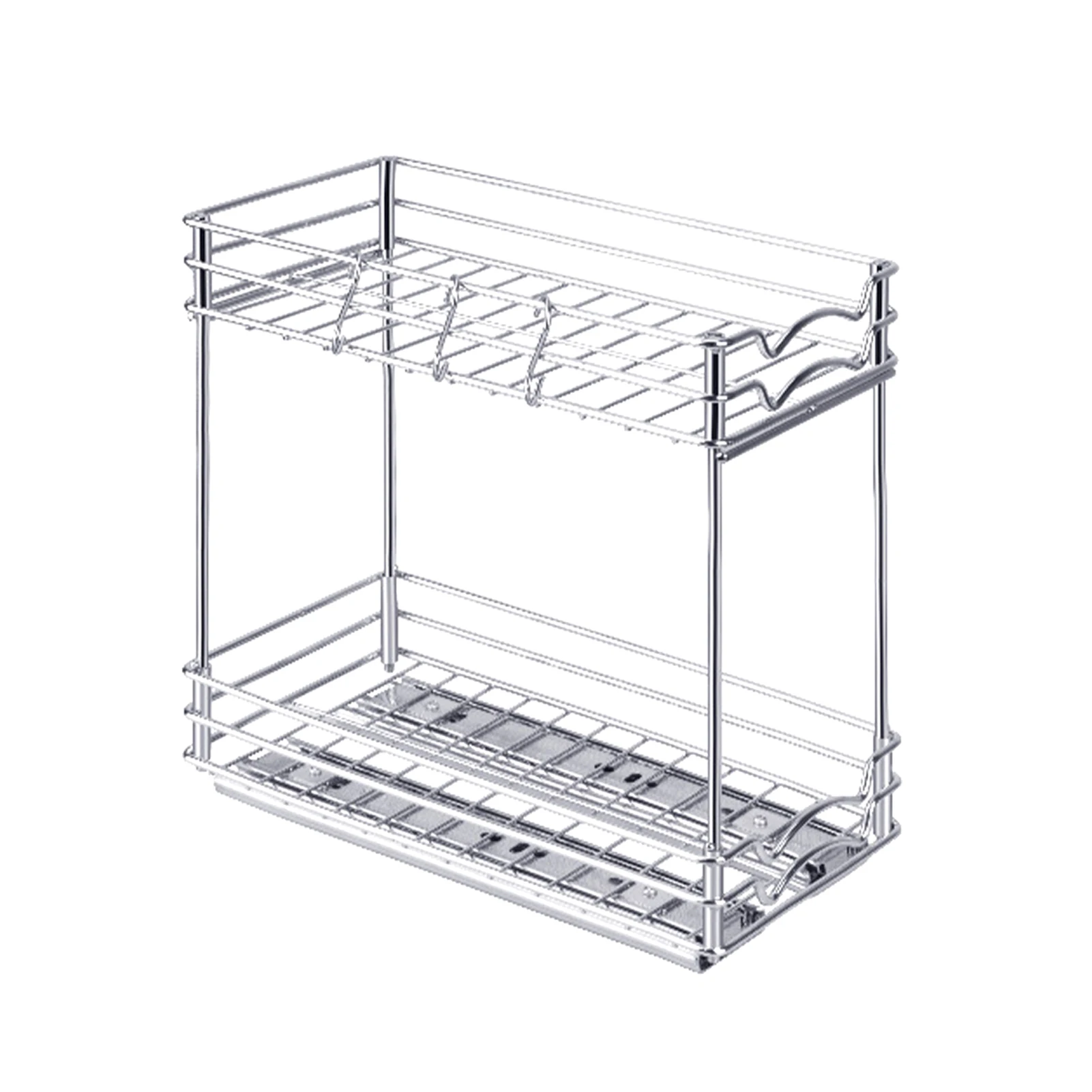 Large Capacity Cupboard Organizer Detachable Durable Sturdy Bathroom Double Vertical Space Saving Storage Rack Metal With Slide
Large Capacity Cupboard Organizer Detachable Durable Sturdy Bathroom Double Vertical Space Saving Storage Rack Metal With Slide