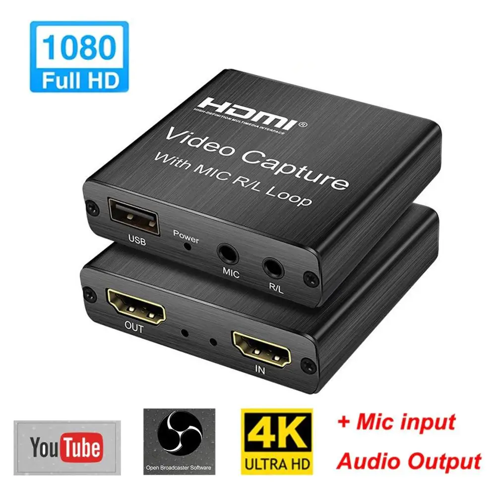 Карта видеозахвата 4K HDMI 1080p, карта захвата игр, ключ USB 2,0, устройство записи для прямой трансляции видео, запись вещания
Карта видеозахвата 4K HDMI 1080p, карта захвата игр, ключ USB 2,0, устройство записи для прямой трансляции видео, запись вещания