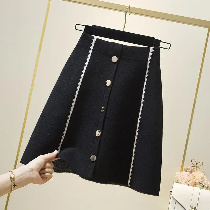 Осенне-зимняя плотная трапециевидная плотная короткая юбка-свитер, Женская Милая Короткая Мини-Юбка хорошего качества, женская элегантная ... 
Осенне-зимняя плотная трапециевидная плотная короткая юбка-свитер, Женская Милая Короткая Мини-Юбка хорошего качества, женская элегантная ...