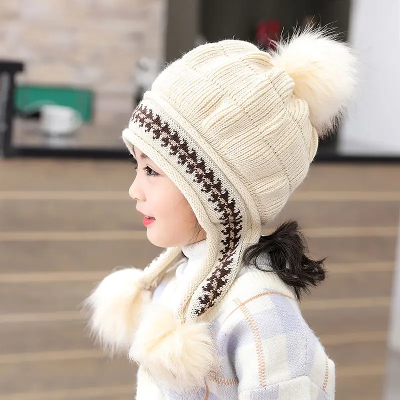 Winter Lovely Children's Cute Hat Keep Warm and Thick with Velvet Knitting Wool Lovely Hat for Girls for 2-10 Year Old Children
Winter Lovely Children's Cute Hat Keep Warm and Thick with Velvet Knitting Wool Lovely Hat for Girls for 2-10 Year Old Children