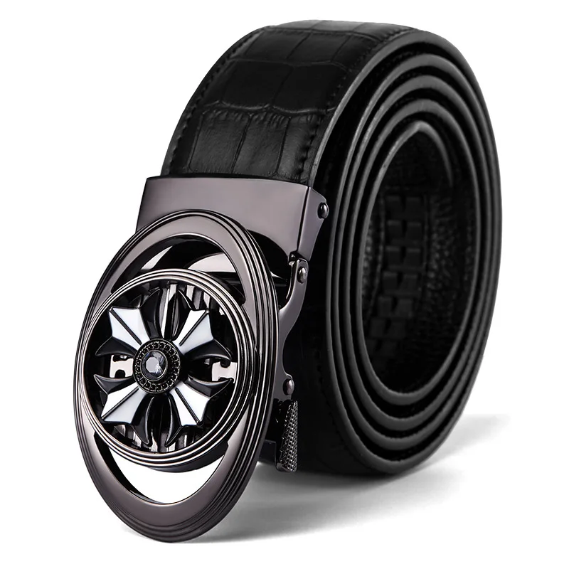 Men 's Leather Belt Automatic buckle Leather Fashion Versitile Korean Fashion Crocodile Rotating Waistband
Men 's Leather Belt Automatic buckle Leather Fashion Versitile Korean Fashion Crocodile Rotating Waistband