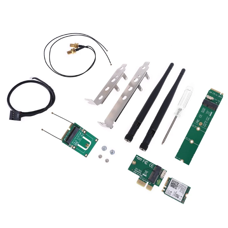 AX200 Wireless Card Kits NVME Mini Pcie PCIE Adapter 2974Mbps Bluetooth-compatible 5.0 AX200NGW 802.11ax/ac 160Mhz
AX200 Wireless Card Kits NVME Mini Pcie PCIE Adapter 2974Mbps Bluetooth-compatible 5.0 AX200NGW 802.11ax/ac 160Mhz