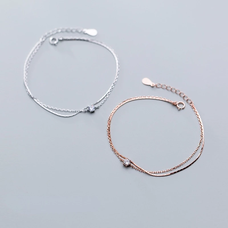 New S925 Silver Bracelet Women's Japanese and Korean Style Fresh Sweet Double Layer Single Diamond Fashion Hand Accessories
New S925 Silver Bracelet Women's Japanese and Korean Style Fresh Sweet Double Layer Single Diamond Fashion Hand Accessories