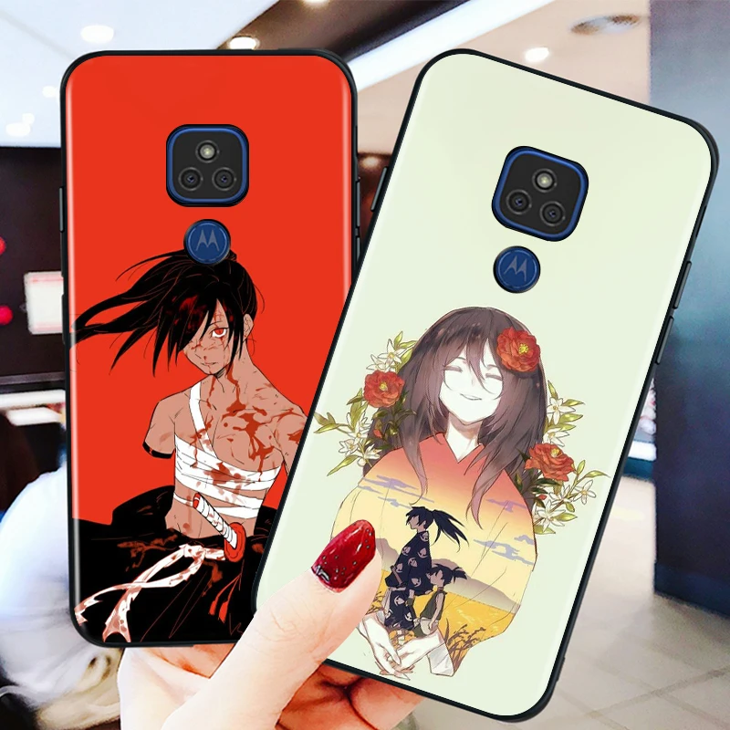 Anime Dororo and mio for Motorola G9 G8 G E7 E6 One Play Marco Hyper Fusion Stylus Power Edge Plus Black Phone Case | Мобильные