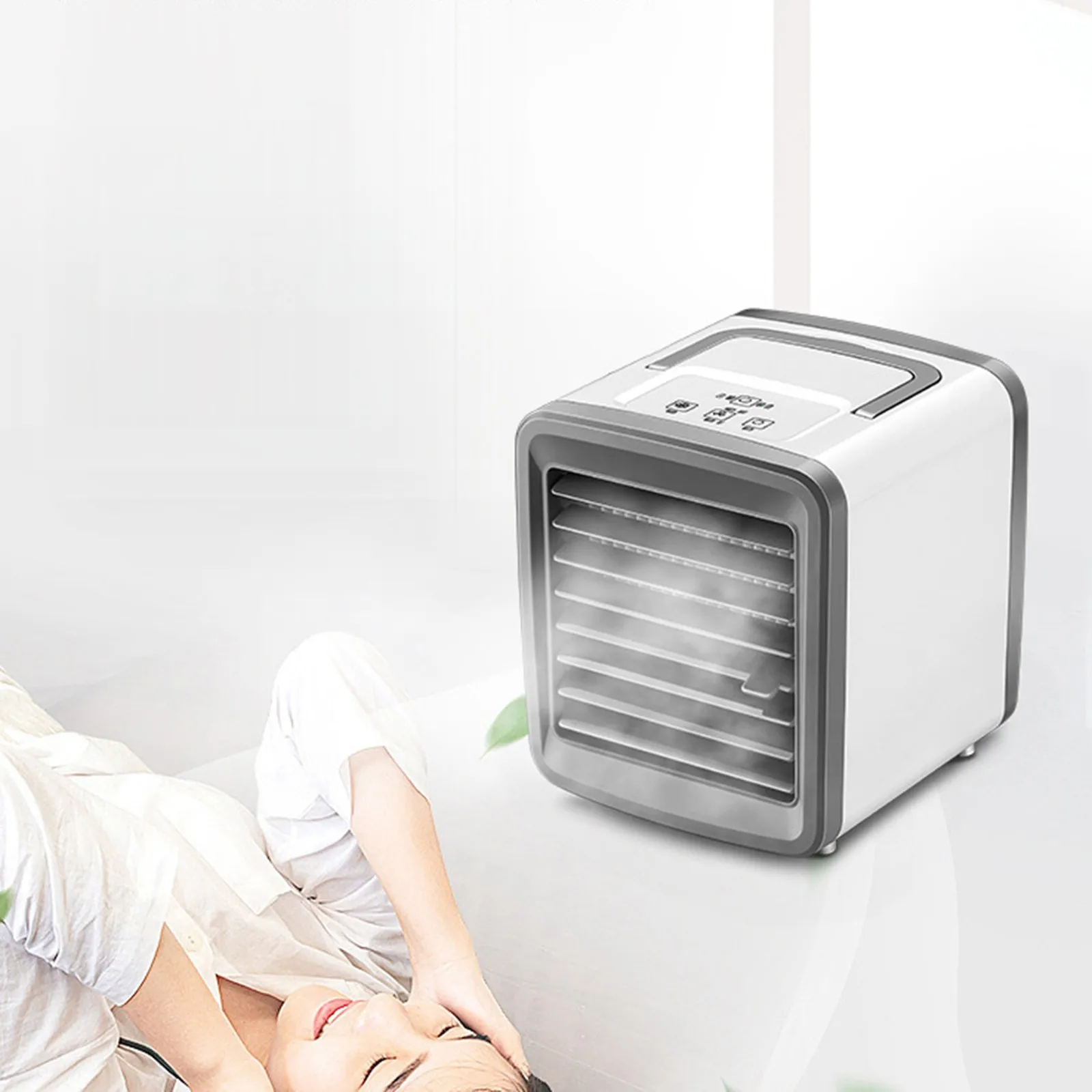 Office Portable Air Conditioning Fan Summer Household Portable Air Cooler Movable Mini Evaporative Air Cooler Cooling Fan#W
Office Portable Air Conditioning Fan Summer Household Portable Air Cooler Movable Mini Evaporative Air Cooler Cooling Fan#W