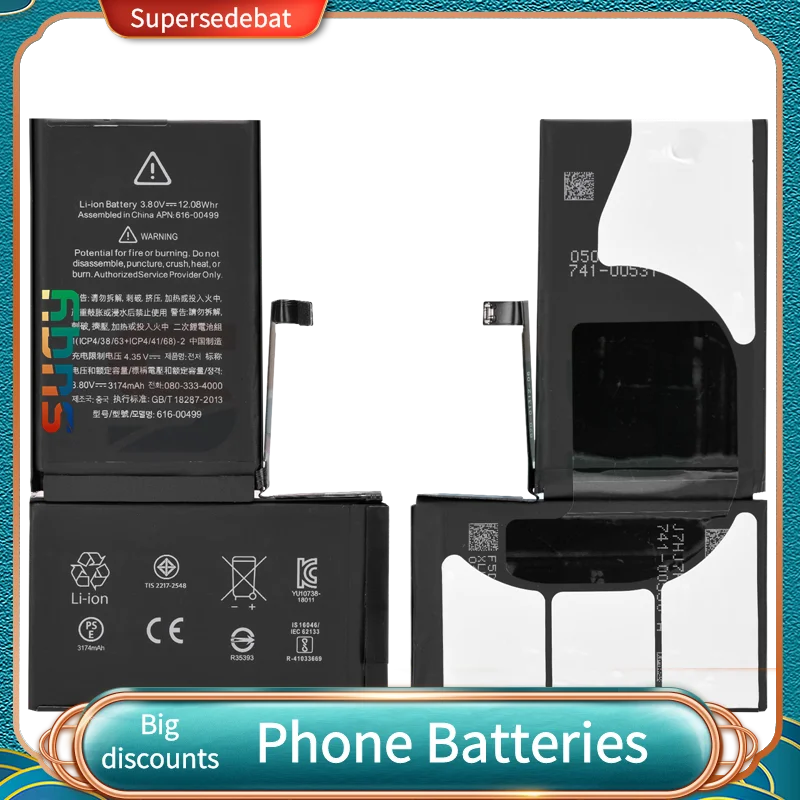 Аккумулятор для Apple 6S 6 7 8 Plus 5S 5 SE 6Plus 7Plus X XS 11 12 Pro Max, запасная батарея для IPhone 6S 7 4, 0 циклов, 15 шт.
Аккумулятор для Apple 6S 6 7 8 Plus 5S 5 SE 6Plus 7Plus X XS 11 12 Pro Max, запасная батарея для IPhone 6S 7 4, 0 циклов, 15 шт.