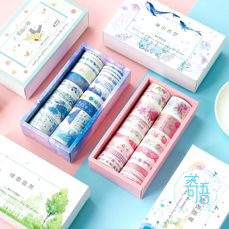 20 Rolls/Box Plants Star Ocean Color Paper Tape DIY Decorative Scrapbooking Masking Washi Tape Stationery Office Adhesive
20 Rolls/Box Plants Star Ocean Color Paper Tape DIY Decorative Scrapbooking Masking Washi Tape Stationery Office Adhesive