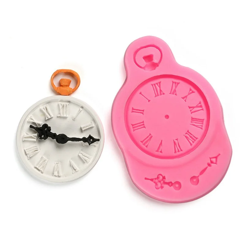 3D DIY Fondant Silicone Mold Clock Watch Cake Decorating Tool Sugar Craft Chocolate | Дом и сад