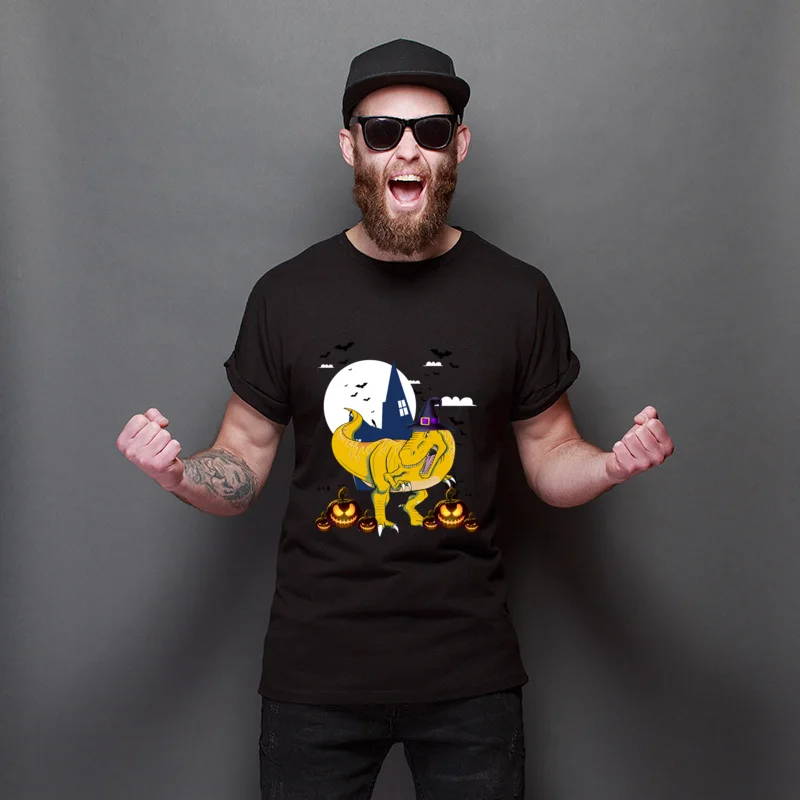 Birthday Day Happy Halloween Dinosaurs Cute Halloween Round Neck Street Tee-Shirt Special Europe Tops Cheap Pure Cotton Tees
Birthday Day Happy Halloween Dinosaurs Cute Halloween Round Neck Street Tee-Shirt Special Europe Tops Cheap Pure Cotton Tees