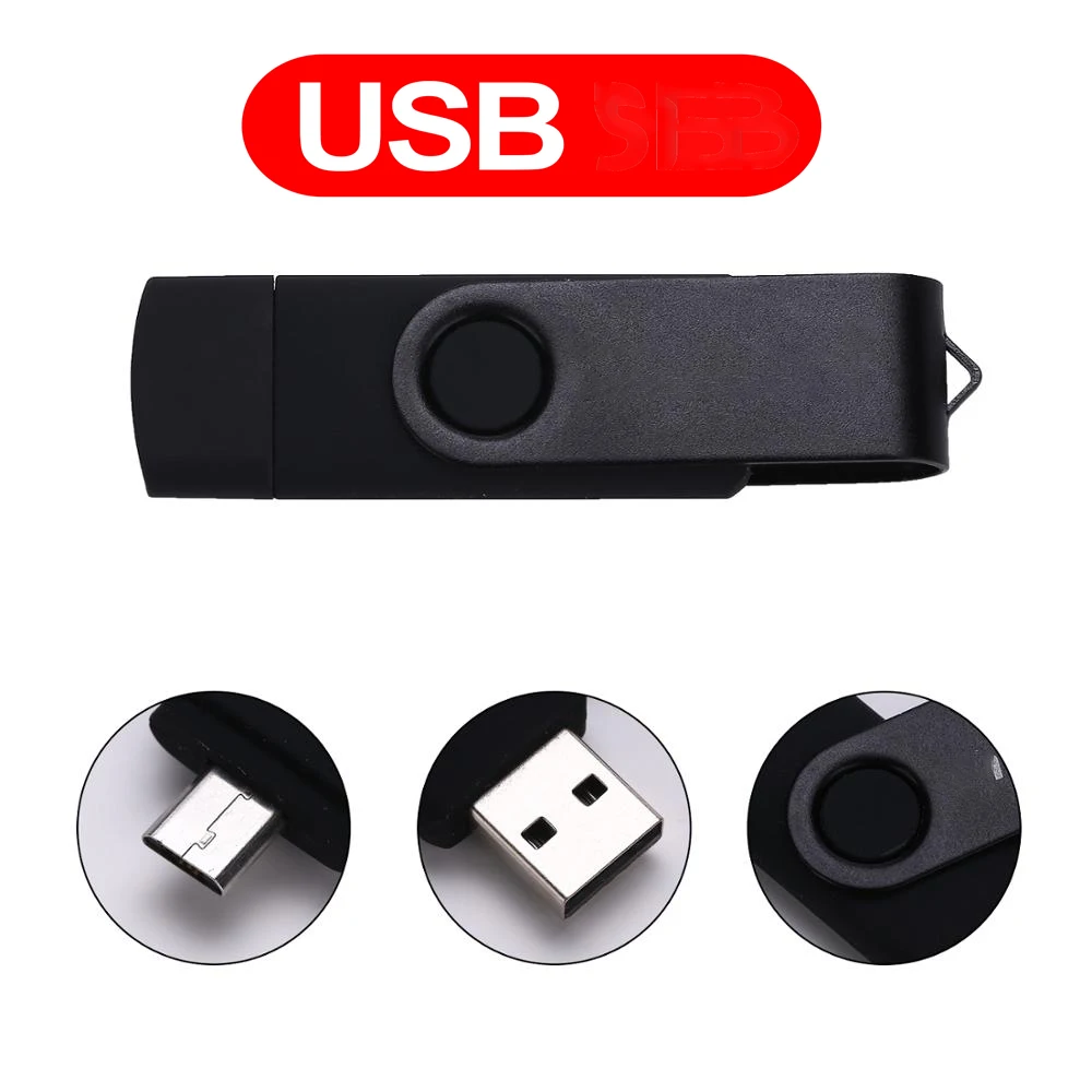 OTG 3 в 1 флэш-накопитель 128 ГБ Type-C usb 2 0 карта памяти 64 Гб 32 Micro 16 cle флеш-накопитель