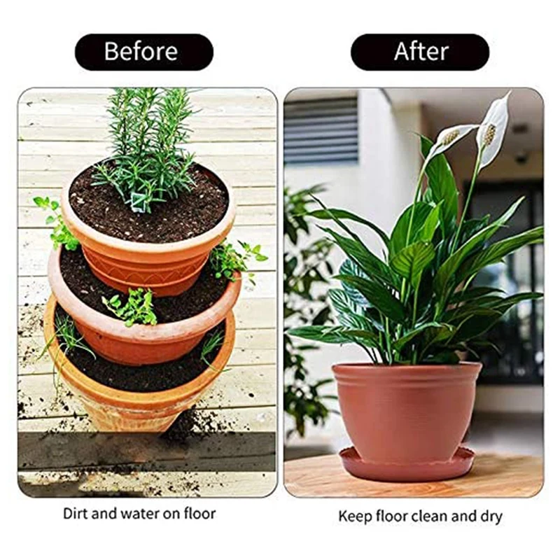 15PCS Plant Saucer 8 inch Plastic Flower Pot Drip Trays for Indoor Outdoor Plants Flower Pot Round
15PCS Plant Saucer 8 inch Plastic Flower Pot Drip Trays for Indoor Outdoor Plants Flower Pot Round