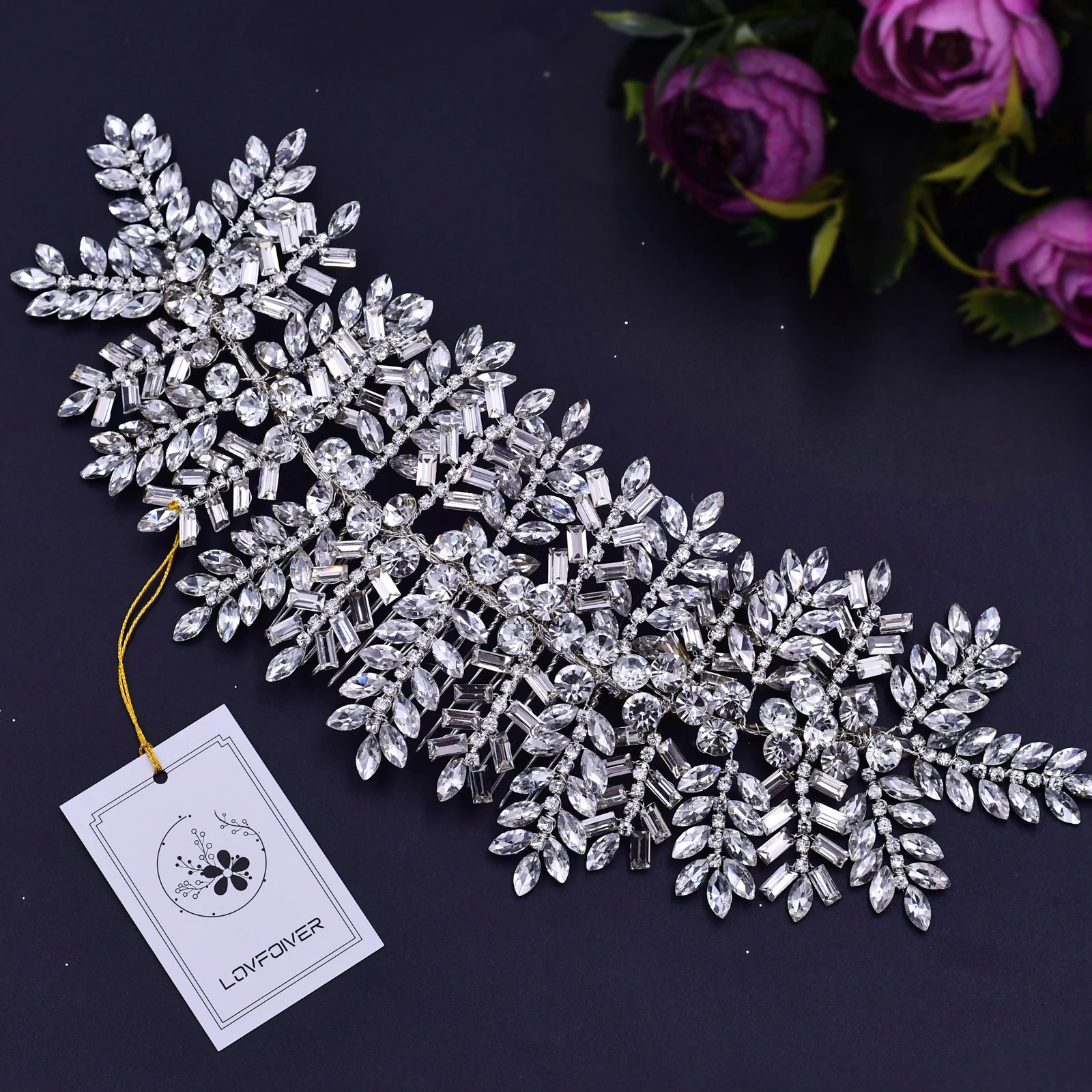LOVFOIVER HP393 Hot Selling Bridal Hair Accessories Crystal Bride Hair Jewelry Tiara for Wedding Rhinestone Women Fascinator
LOVFOIVER HP393 Hot Selling Bridal Hair Accessories Crystal Bride Hair Jewelry Tiara for Wedding Rhinestone Women Fascinator