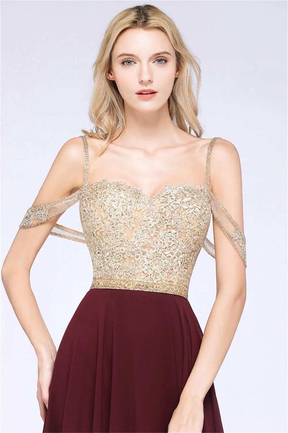 Robe de Soiree Longue Burgundy A-line Long Evening Dress Sexy Backless Lace Chiffon Evening Gowns Fomal Dresses CUstom Make
Robe de Soiree Longue Burgundy A-line Long Evening Dress Sexy Backless Lace Chiffon Evening Gowns Fomal Dresses CUstom Make