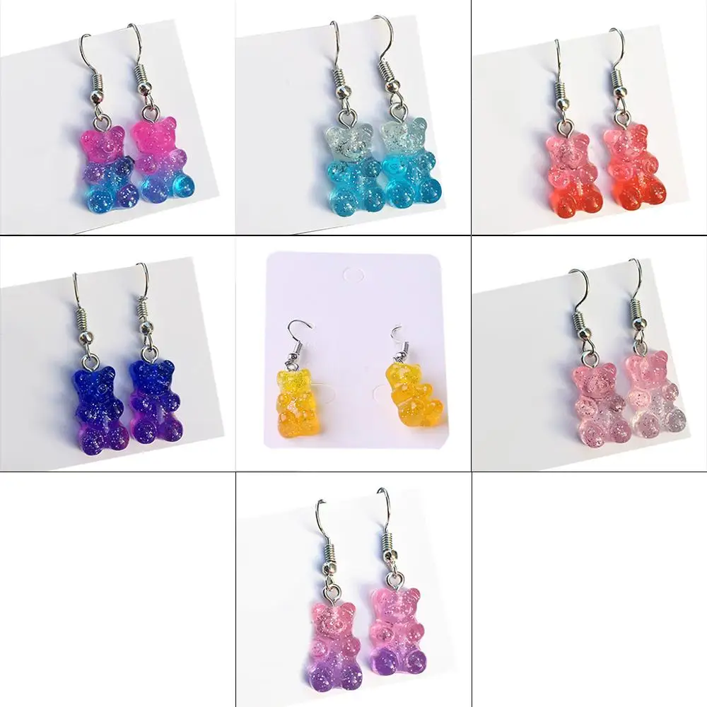 1 Pair Fashion Lovely Colorful Cartoon Sweet Bear Resin Dangle Drop Earrings Charms Ear Danglers Women Jewelry Gifts
1 Pair Fashion Lovely Colorful Cartoon Sweet Bear Resin Dangle Drop Earrings Charms Ear Danglers Women Jewelry Gifts