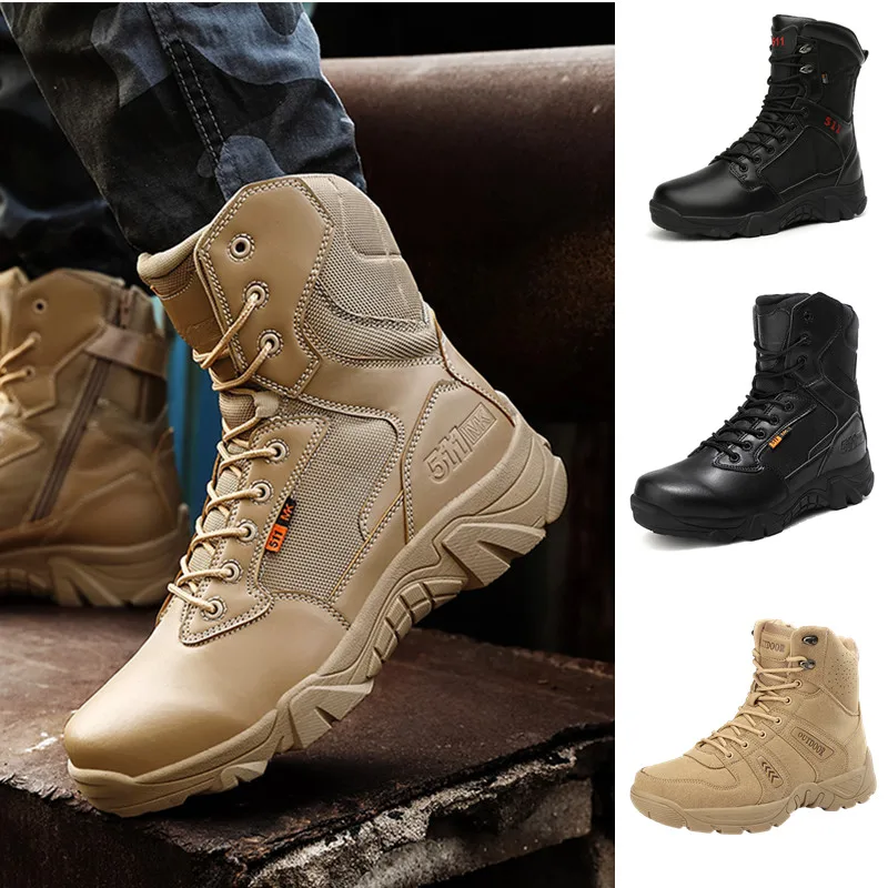 Mens High Top Lace-Up Mountain Hiking Shoe Military Boots Waterproof Tactical Shoes Size 39-47
Mens High Top Lace-Up Mountain Hiking Shoe Military Boots Waterproof Tactical Shoes Size 39-47