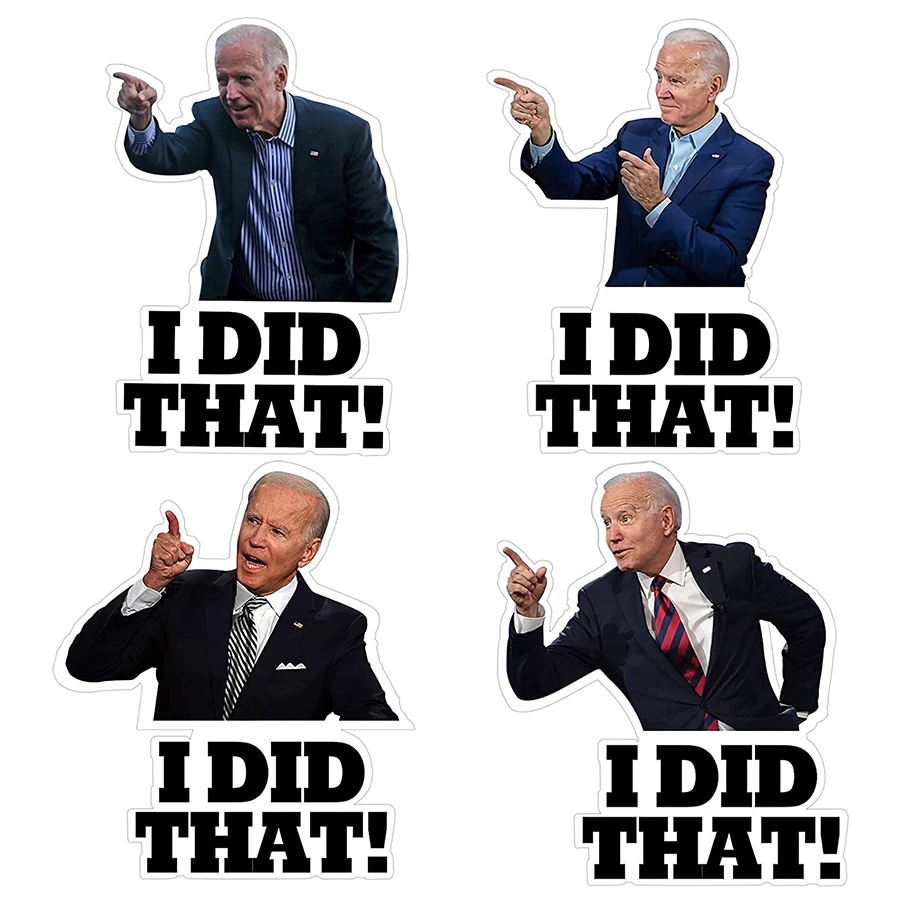 100Pcs Joe Biden I DID That Sticker Decal Humor Joe Biden Funny Sticker That's All Me I Did That Pointed to Your Left Funny
100Pcs Joe Biden I DID That Sticker Decal Humor Joe Biden Funny Sticker That's All Me I Did That Pointed to Your Left Funny