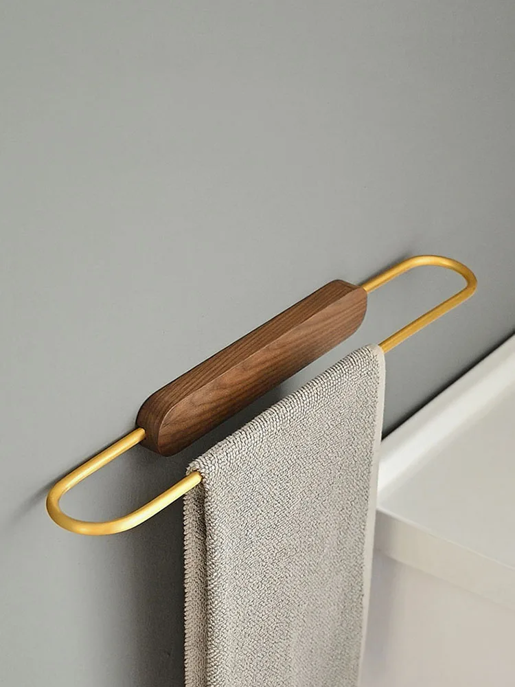 Non Perforated Bathroom Towel Rack Towel Bar Space Aluminum Black Walnut Single Pole Wall Hanger Gold Black Walnut 35/45/55cm
Non Perforated Bathroom Towel Rack Towel Bar Space Aluminum Black Walnut Single Pole Wall Hanger Gold Black Walnut 35/45/55cm