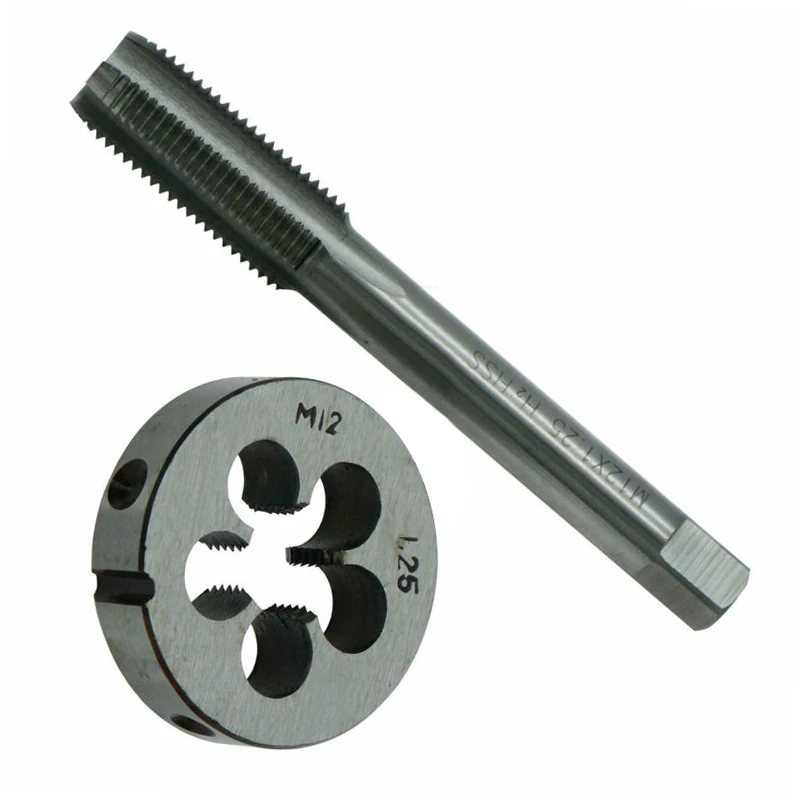 2 Pcs HSS Metric Right Hand Tap And Die Set 12mm X 1.25mm Pitch Right Hand Straight Tap Die Set Hand Tools
2 Pcs HSS Metric Right Hand Tap And Die Set 12mm X 1.25mm Pitch Right Hand Straight Tap Die Set Hand Tools
