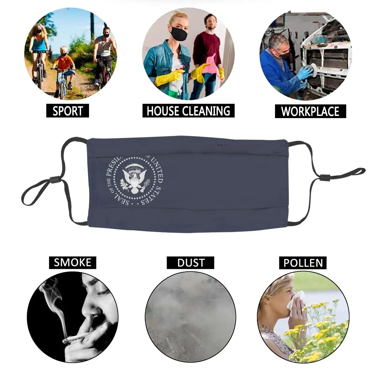 Presidential Seal Reusable Face Mask USA Trump Election Vote Anti Haze Dustproof Mask Protection Mask Respirator Mouth Muffle
Presidential Seal Reusable Face Mask USA Trump Election Vote Anti Haze Dustproof Mask Protection Mask Respirator Mouth Muffle